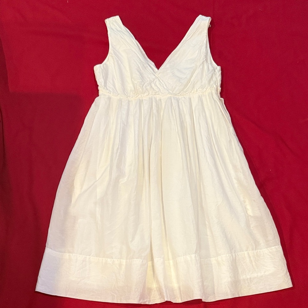 Elegant GAP White woman’s Dress Cotton/Silk dress